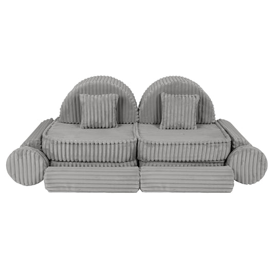 Medium Modular Sofa for Kids - Churros Moon Grey Plus